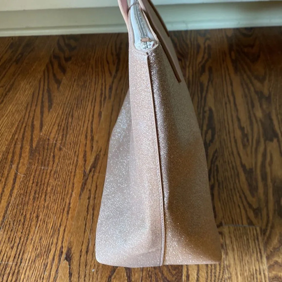 Kate Spade Glimmer Glitter Mixed Large Tote Rose Gold/Pink - Picture 3 of 10